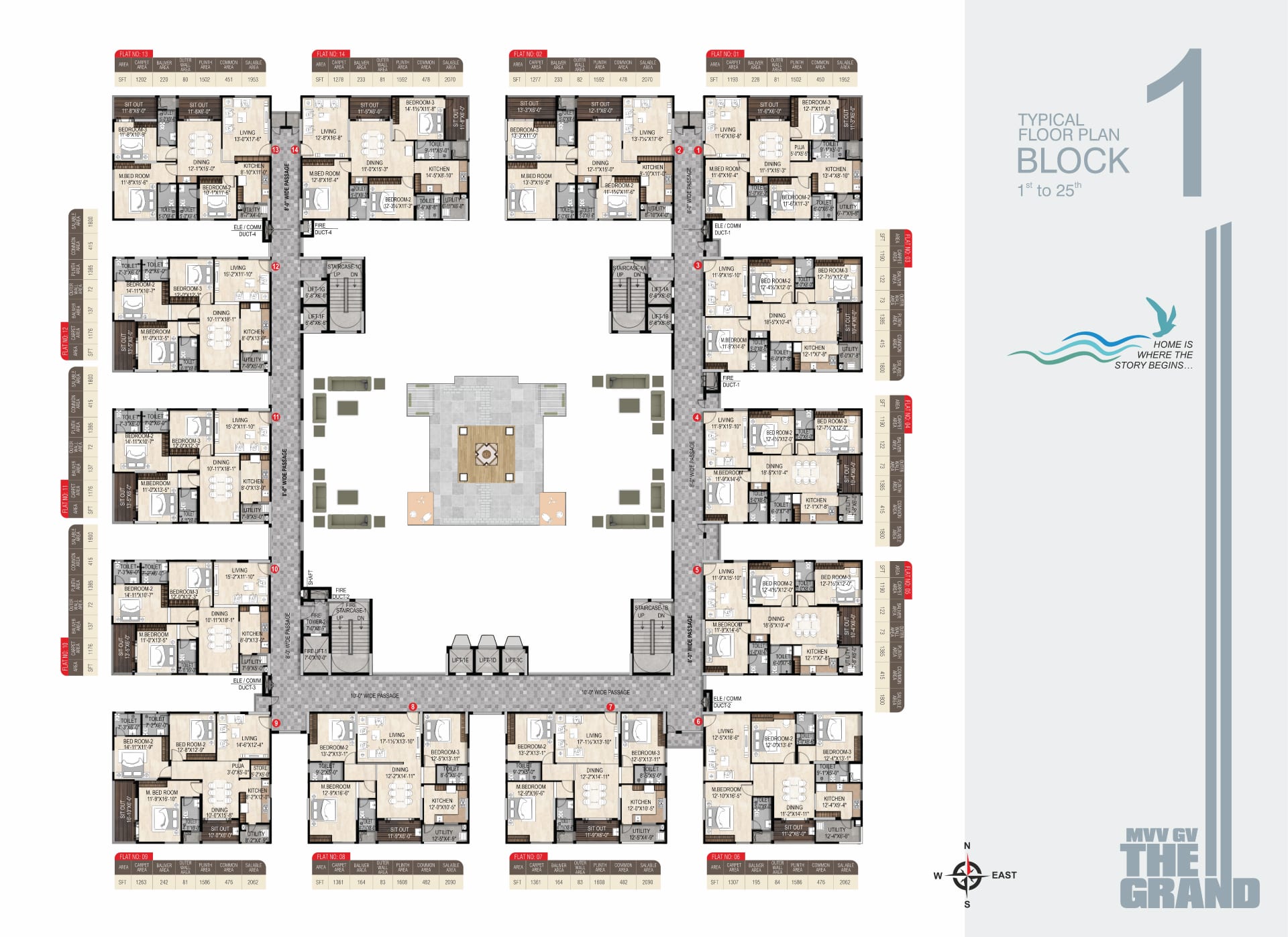Block 1 floor plan